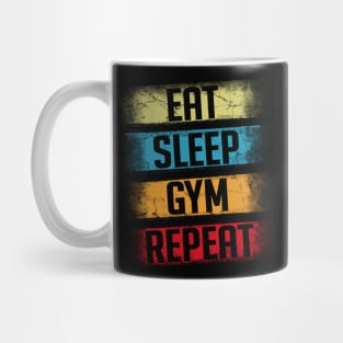 Eat Sleep Gym Repeat Mug